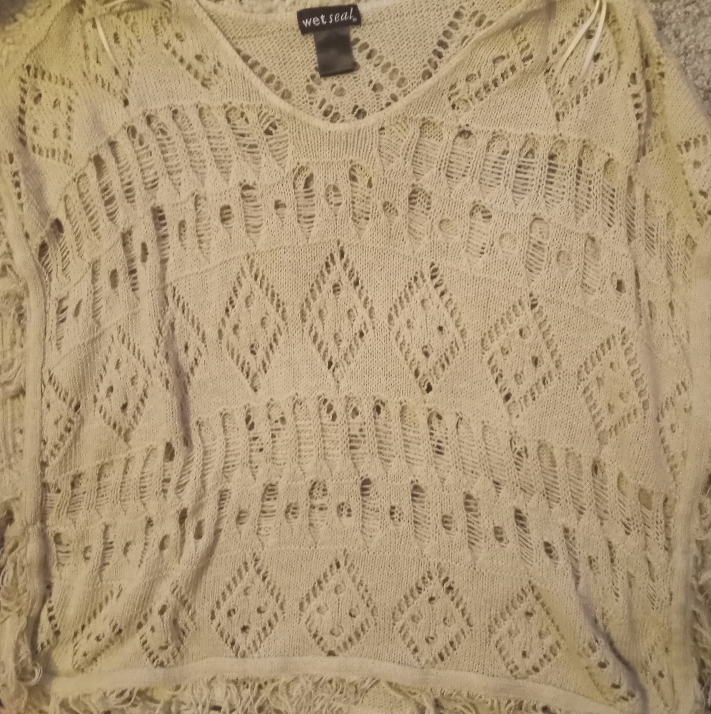 Wet seal poncho sweater